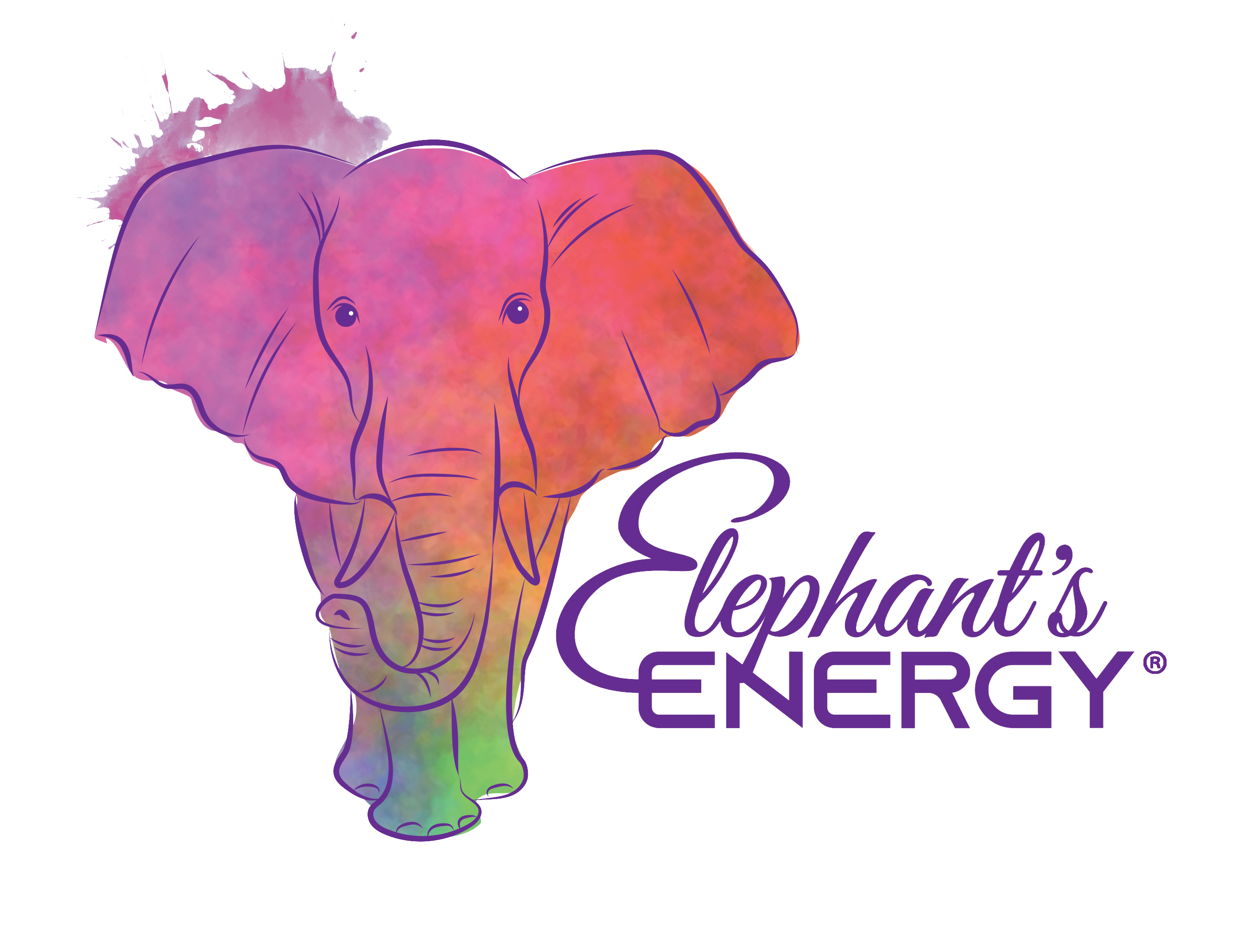  Energy Speaks Louder Than Words Elephant Monogram
