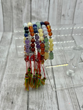 Load image into Gallery viewer, Chakra Bracelet 6mm with Tassel
