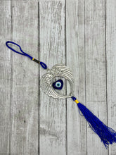 Load image into Gallery viewer, Evil Eye Heart Angel Wings Wall Hanging
