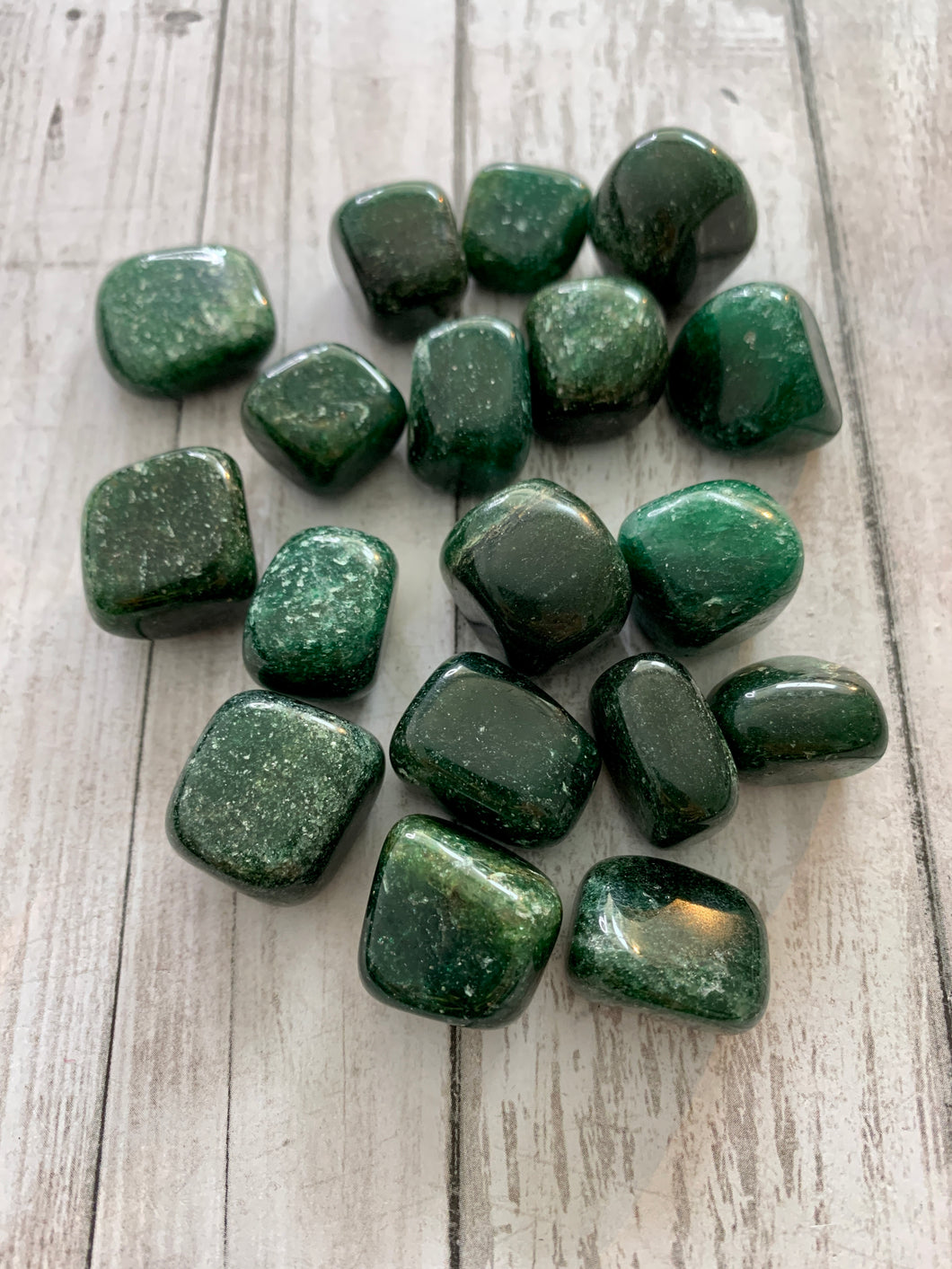 Green Quartz Tumbled Stones