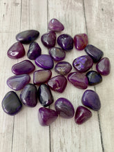 Load image into Gallery viewer, Purple Agate Tumbled Crystal
