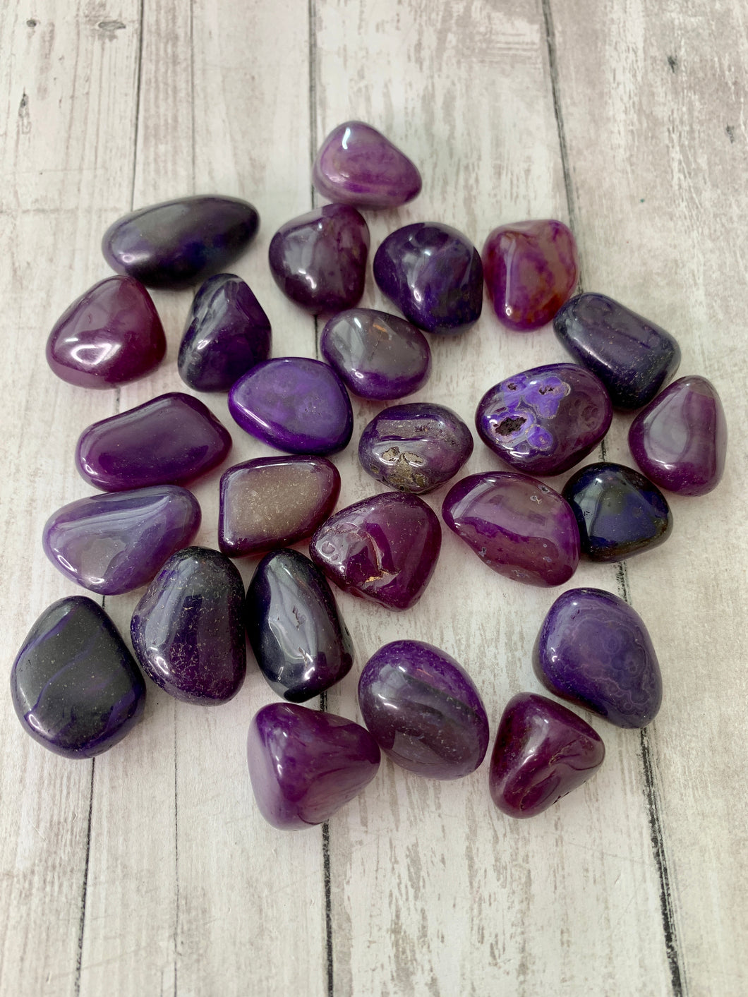 Purple Agate Tumbled Crystal