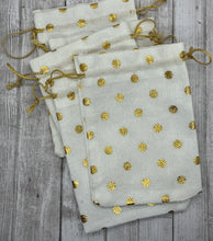 Load image into Gallery viewer, Gold Polka Dot Bags
