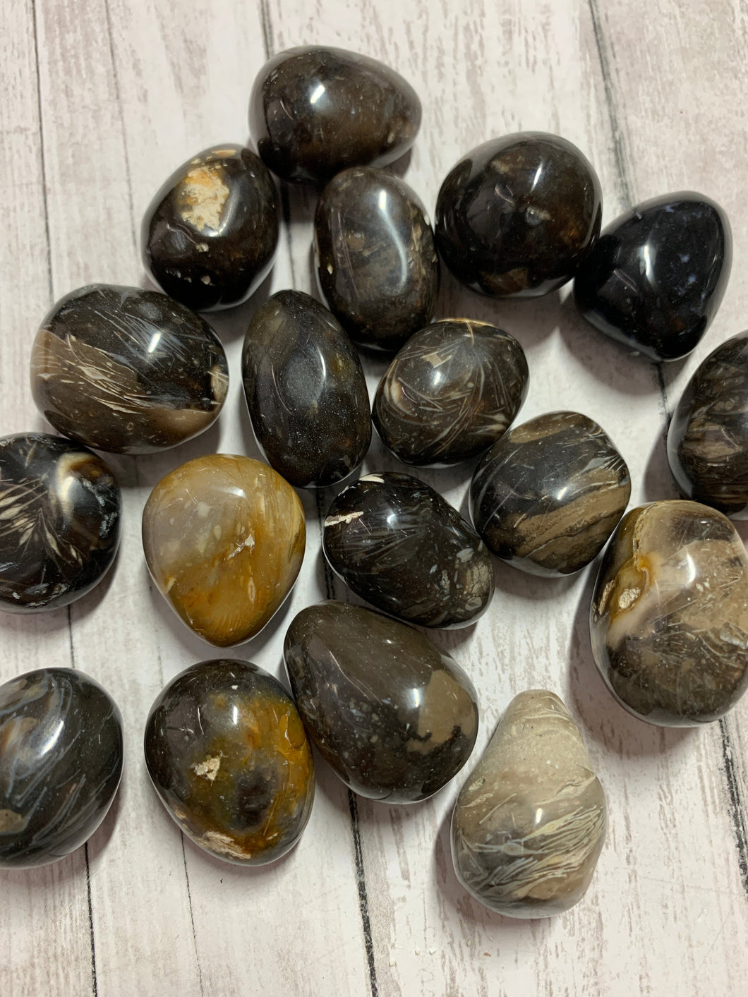 Feather Agate Tumbled Stones