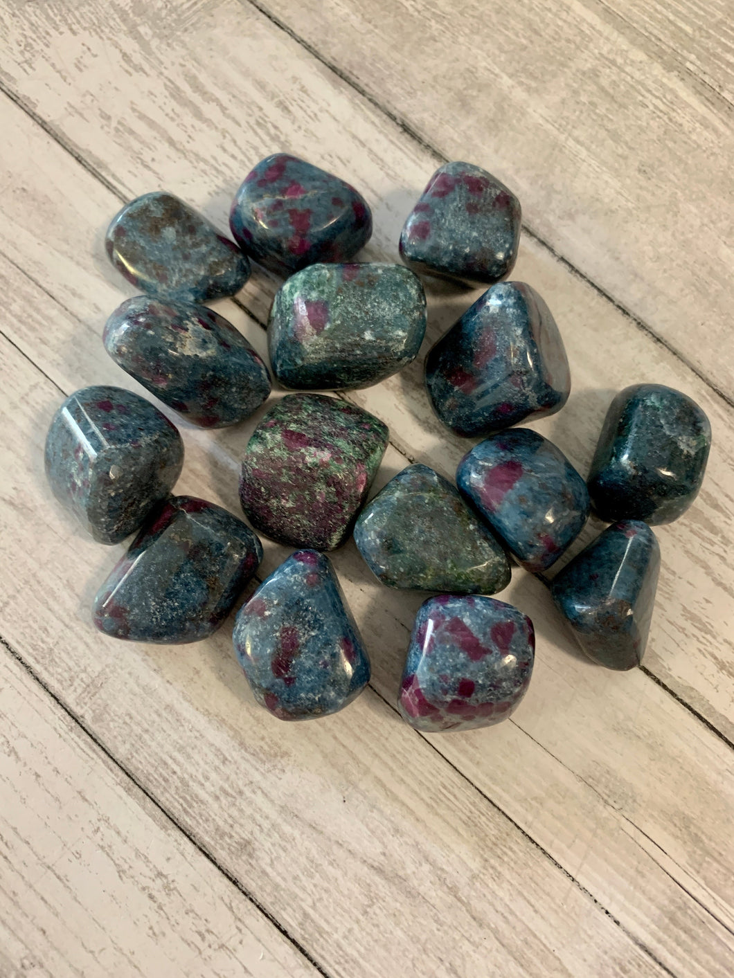 Ruby in Kyanite Tumbled Crystal