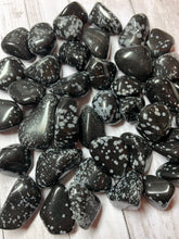 Load image into Gallery viewer, Snowflake Obsidian  Tumbled Stones

