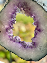 Load image into Gallery viewer, 8lb Amethyst Geode Slice on Stand
