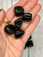 Load image into Gallery viewer, Green Sandstone (green goldstone) Tumbled
