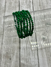 Load image into Gallery viewer, Synthetic Malachite Bracelets 4mm
