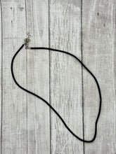 Load image into Gallery viewer, Black Cord Necklace 18&quot;
