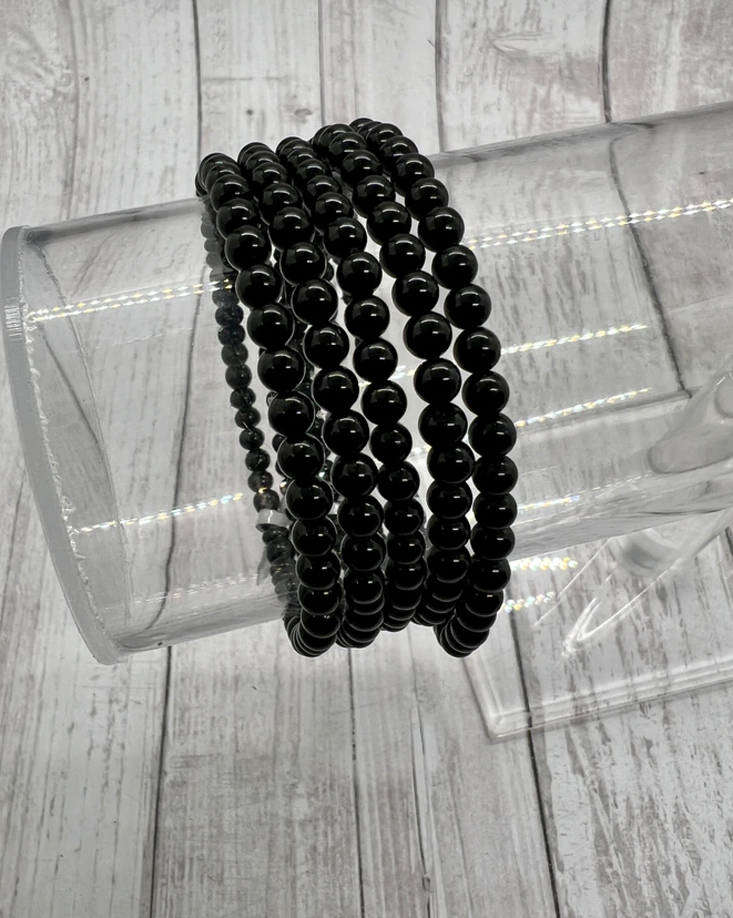 Black Tourmaline Bracelet 4mm